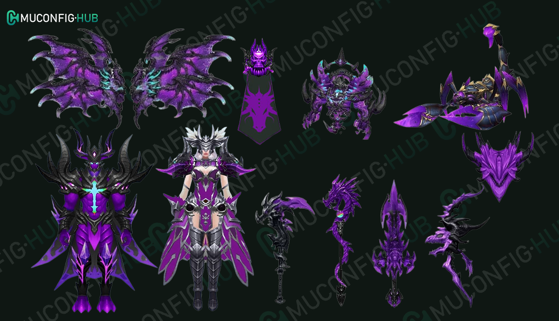 Skin Dragon Purple